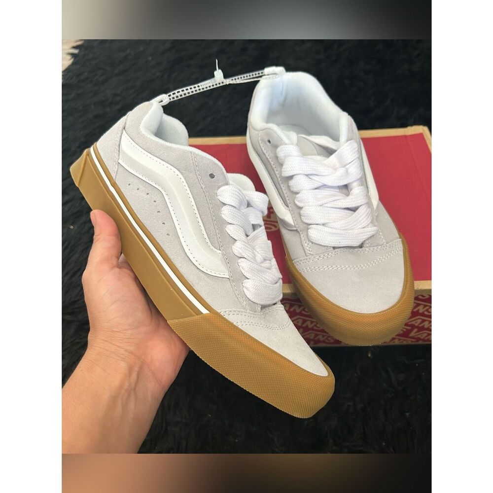 VANS Knu-Skool 'Punk Pastel Lunar Rock' lace up shoes sneakers women's 8.5 new